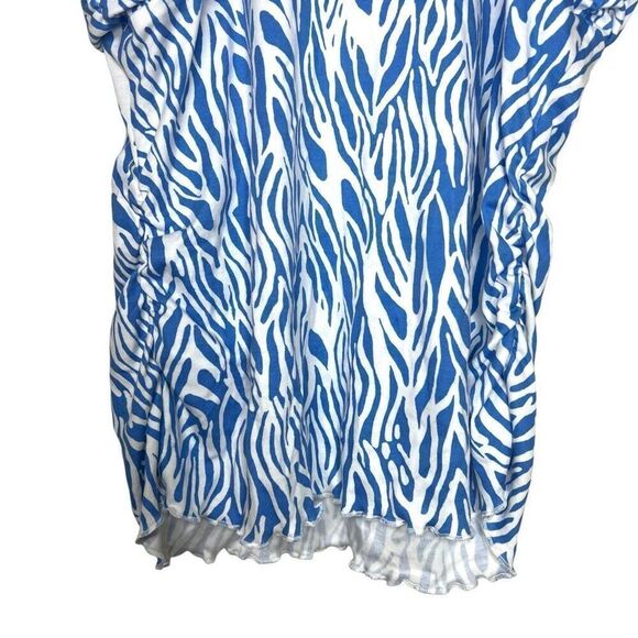 NEW Diane Von Furstenburg x Target Sea Twig Blue and White Tube Top XL - Picture 11 of 12